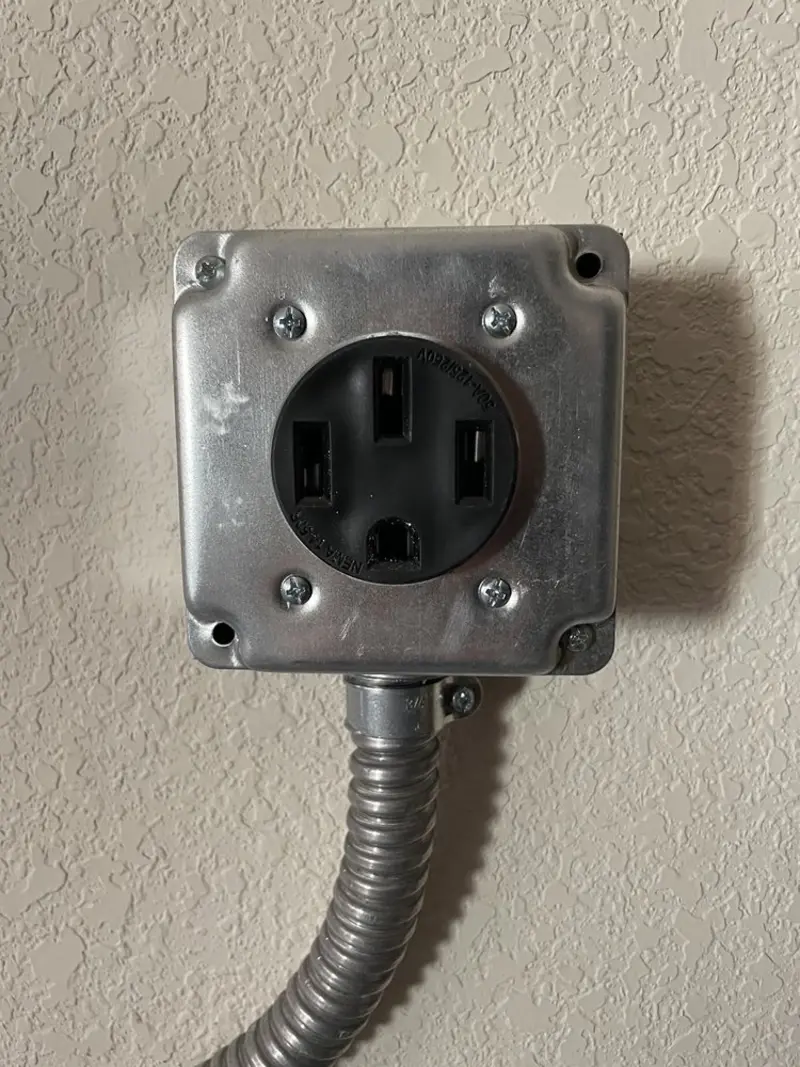 NEMA 14-50 outlet installed for Electrical Panel Upgrade in Long Prairie